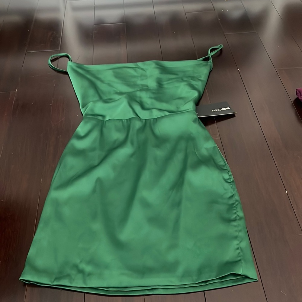 Xs green mini dress